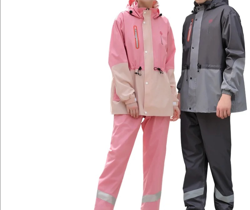 Fishing Rain Suit - Outdoor Riding Reflective Raincoat Adult Men's