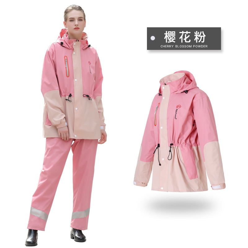 Outdoor Riding Reflective Rain - Fishing Rain Suit ulasan dan harga
