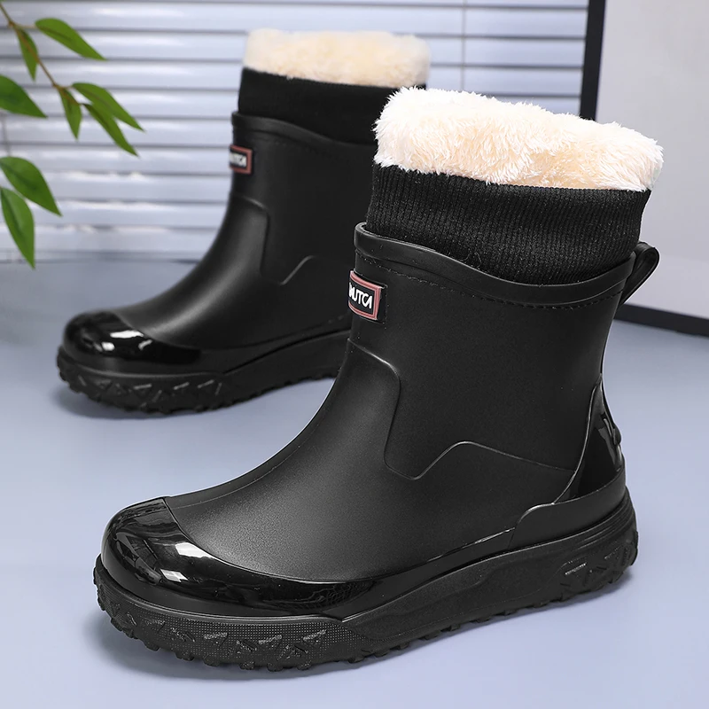 Men Winter Waterproof Rain Boo - Fishing Boots ulasan dan harga