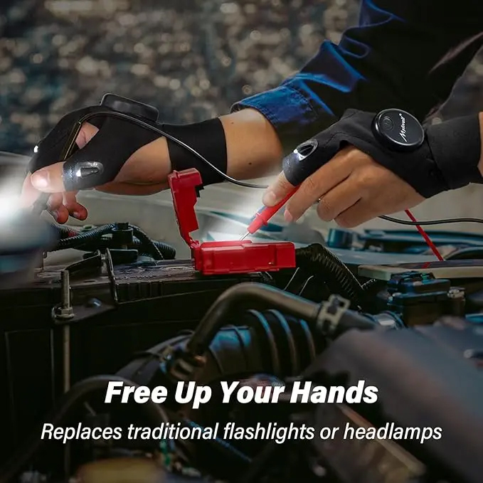 Men's LED Gloves – Light-Up Fi - Fishing Gloves ulasan dan harga